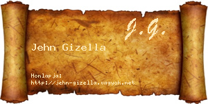 Jehn Gizella névjegykártya